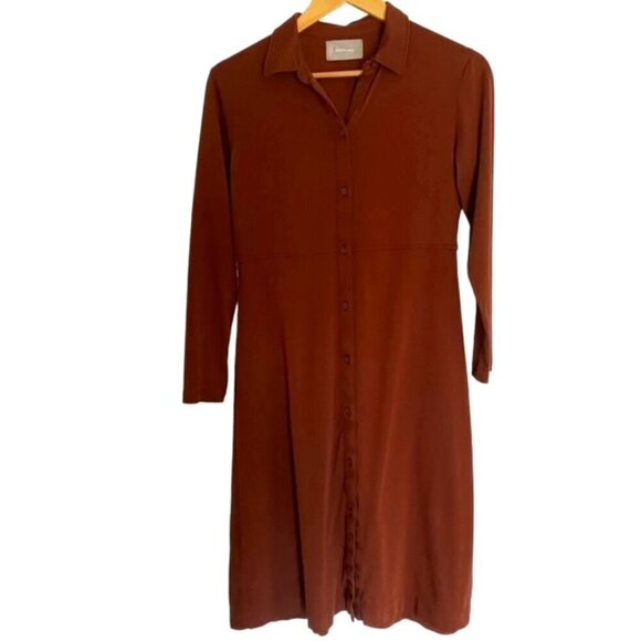 Everlane Long Sleeve The Luxe Cotton Shirt Dress Small - Picture 2 of 4